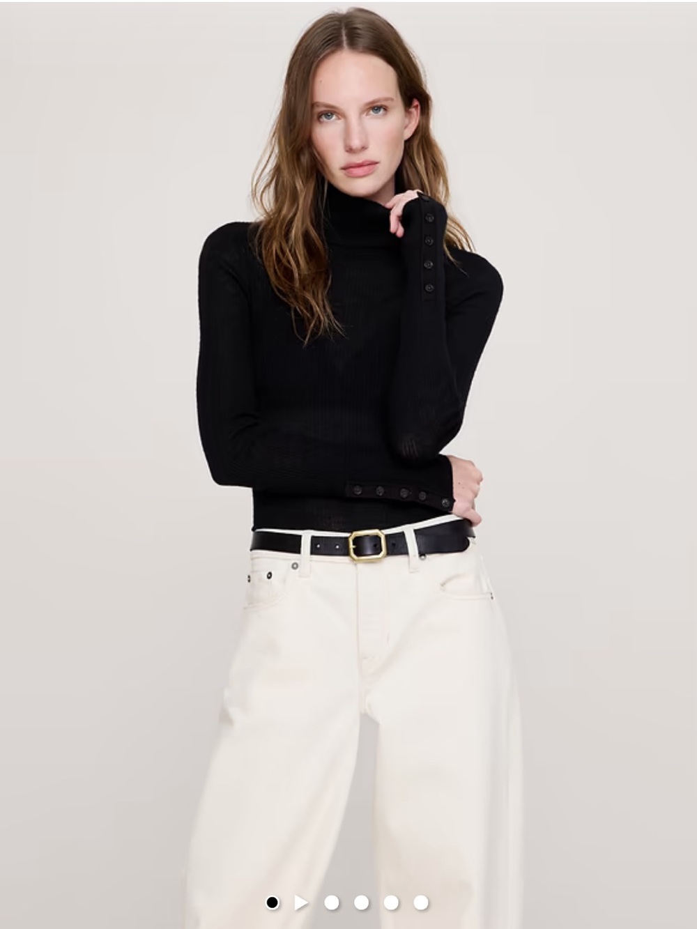 NWF banana republic featherweight 100% Cashmere turtleneck
